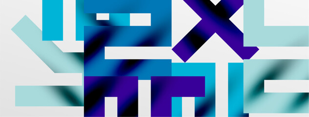 Colorful squares, lines minimal abstract background. Vector Illustration For Wallpaper, Banner, Background, Card, Book Illustration, landing page