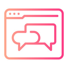 discussion gradient icon