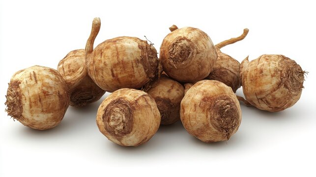 Maca root clipart, element, 3D illustration, realistic, isolated on white background
