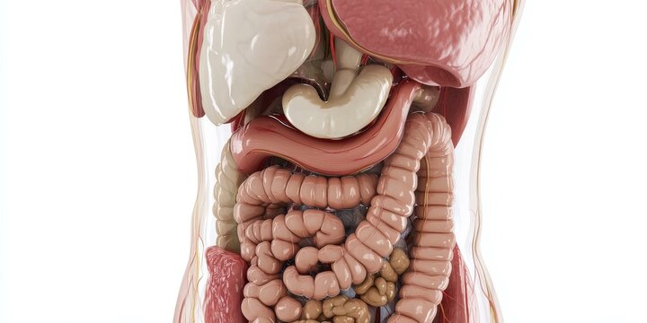 Human internal organs, digestive system.