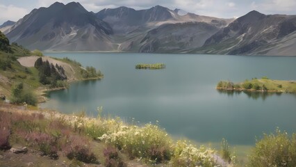 lake in the mountains