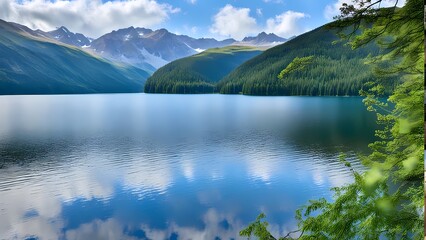 lake in the mountains