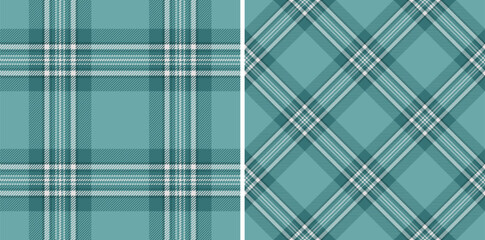 Tartan fabric pattern of background plaid textile with a seamless check vector texture. Set in cold colors. Easter fashion ideas for a stylish celebration.