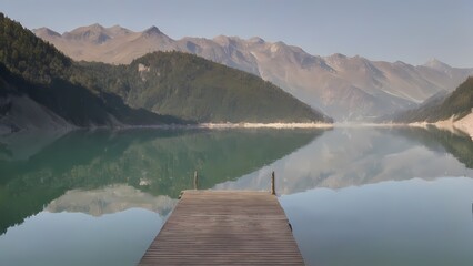 lake in the mountains