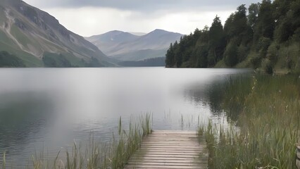 lake in the mountains