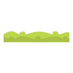 Obraz premium Green Field Illustration 