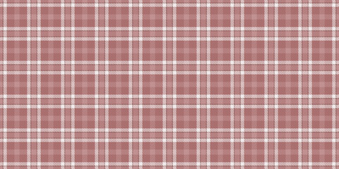 Retro seamless tartan texture, windowpane background fabric textile. Goose foot check vector pattern plaid in red and rosy brown colors.