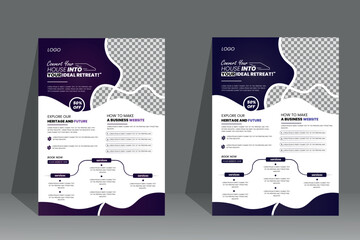 Real estate design template vector modern professional template design