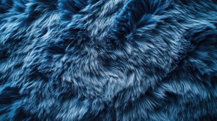 Fototapeta premium Soft Blue Textured Faux Fur
