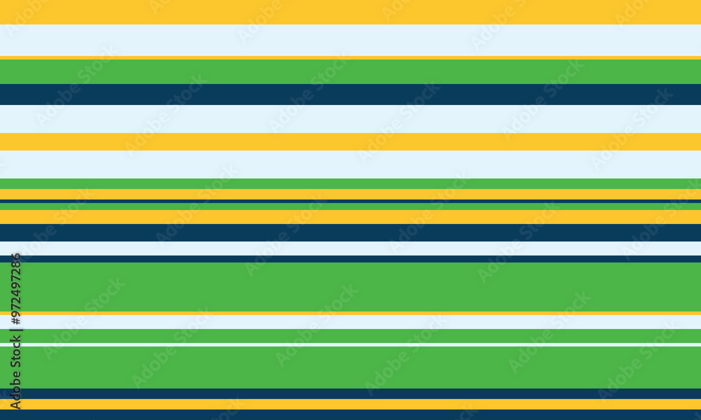 Poster geometric stripes seamless vector pattern with horizontal lines in varied colours, creating an abstr