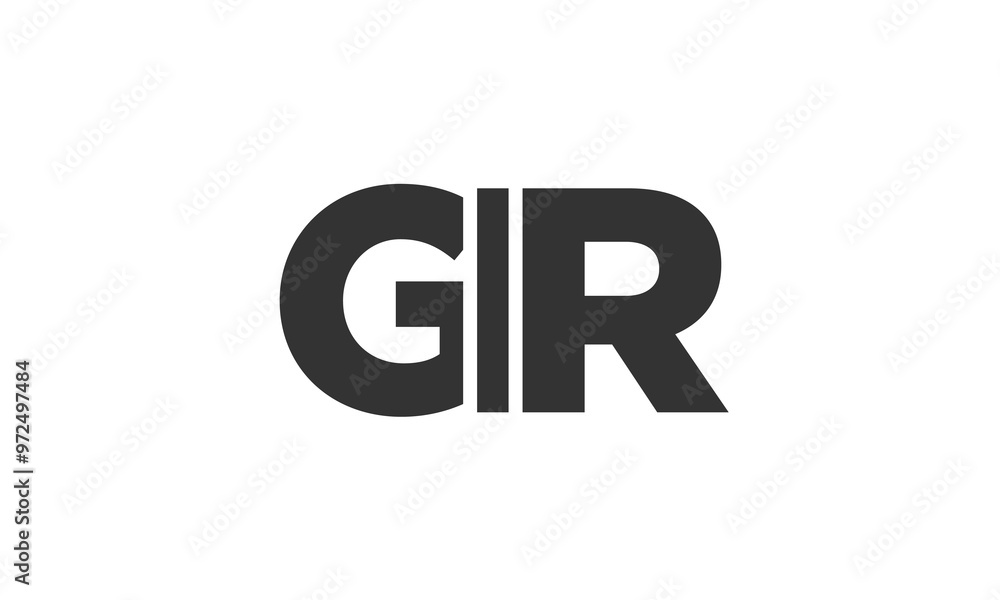 Poster gir logo design template with strong and modern bold text. initial based vector logotype featuring s