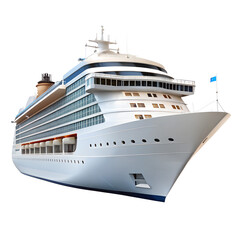 A beautifully designed cruise ship showcasing luxury and adventure on the open sea, perfect for travel and vacation themes.