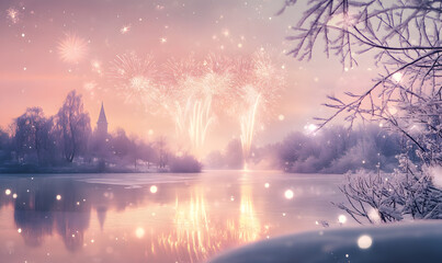 Christmas and New Year-themed graphic backgrounds for cards