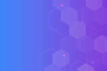 Tech business gradient background banner presentation art design hexagonal elements