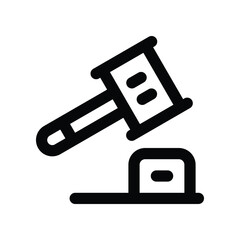 law icon. vector line icon for your website, mobile, presentation, and logo design.