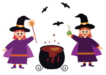 halloween set or bundle, vector, illustration