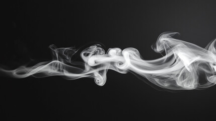 Naklejka premium smoke on black background, Isolated black background. Misty fog effect. 