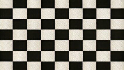 Fototapeta premium In a dance of darkness and light, squares with crisp edges converge in a checkerboard, harmony and contrast