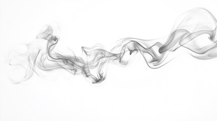 Black powder explosion isolated on white background, charcoal like particles concept. smoke isolated on white