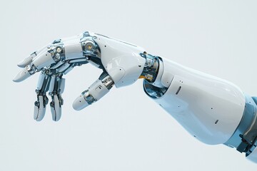 The Future is Now A Robotic Hand Reaching Out.