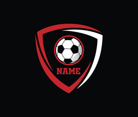 Football logo template vector isolated. Soccer logo template vector design