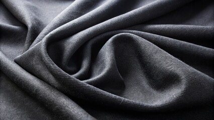 Obraz premium Rich, smooth black felt fabric offers a dramatic backdrop or handsome drapery option for creating a stylish and