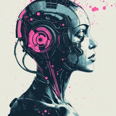 The Future is Now A Cyborg's Silent Gaze.