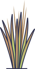 Illustration of switchgrass, a bioenergy crop.