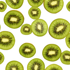 Fototapeta premium PNG Kiwi fruit backgrounds pattern plant.