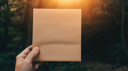 Fototapeta premium A letter being opened with trembling hands