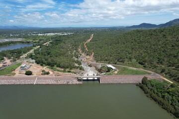 Aerial photo of Ross River Dams Townsville Queensland Australia