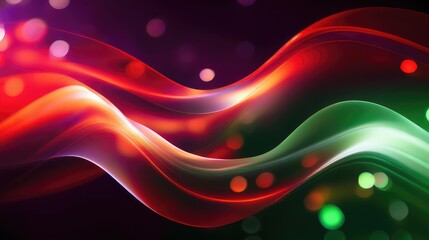 Obraz premium Abstract background of glowing coloured wavy lines