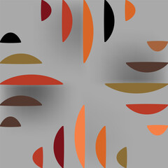 Obraz premium Abstract modern Autumnal Geometric Pattern