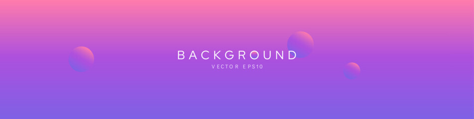 Soft color purple pink geadient background banner cover vector design 