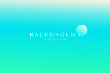 Bright greenish cyan and blue color gradient background vector design