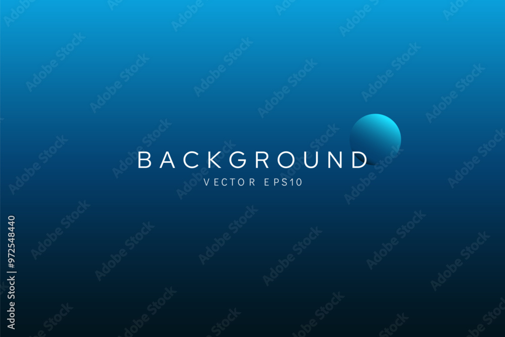 Wall mural smooth navy blue color gradient background vector design