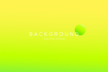 Colorful green and lemon yellow color gradient background vector design