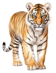 Obraz premium PNG Wildlife animal mammal tiger.