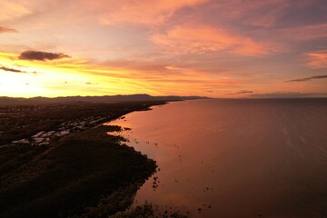 Obraz premium Aerial photo of Bohle River Townsville Queensland Australia