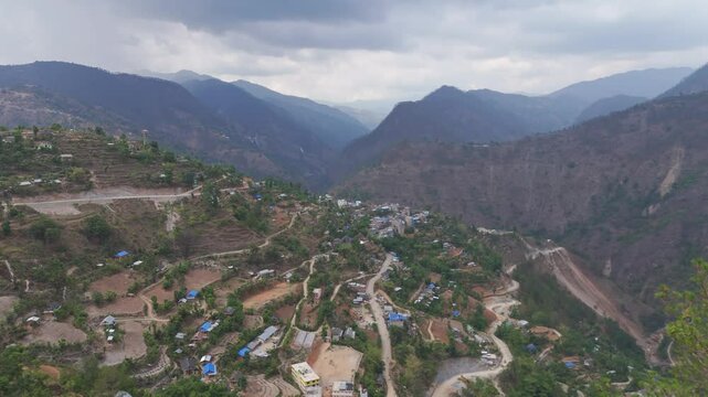 Beautiful landscape of Nepal Gharti Gaun Rolpa
