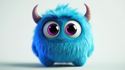 Cute Blue Monster.
