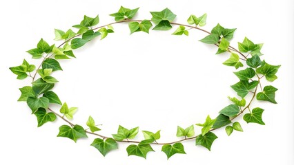 green leaves frame, Green Leaves Frame on Grey Background, Nature, Frame, Greenery, Leaves