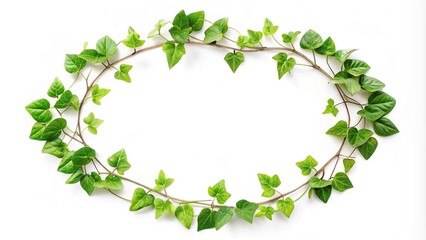 green leaves frame, Green Leaves Frame on Grey Background, Nature, Frame, Greenery, Leaves