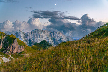  The Julian Alps, a mountain range of the Southern Limestone Alps that stretch from northeastern...