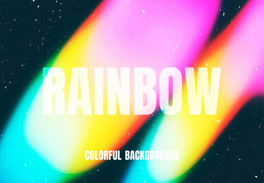 Rainbow Light Leaks Overlays