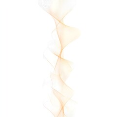 Abstract gold line wave on white background