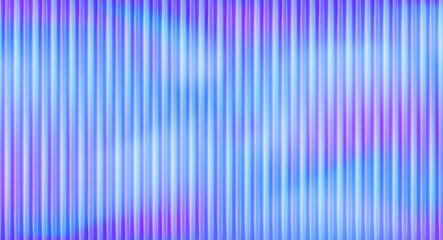 Abstract horizontal background with transparent ribbed glass texture. Translucent plastic stripes neon colors pattern