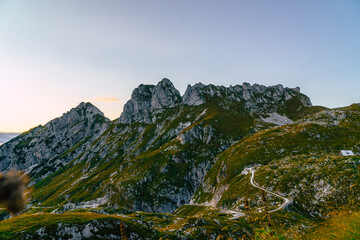  The Julian Alps, a mountain range of the Southern Limestone Alps that stretch from northeastern...