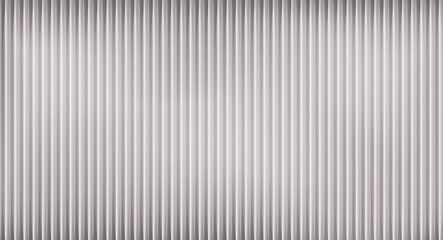 Obraz premium Texture of transparent corrugated glass in gray colors. Translucent volumetric striped plastic background