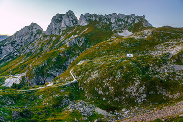  The Julian Alps, a mountain range of the Southern Limestone Alps that stretch from northeastern...